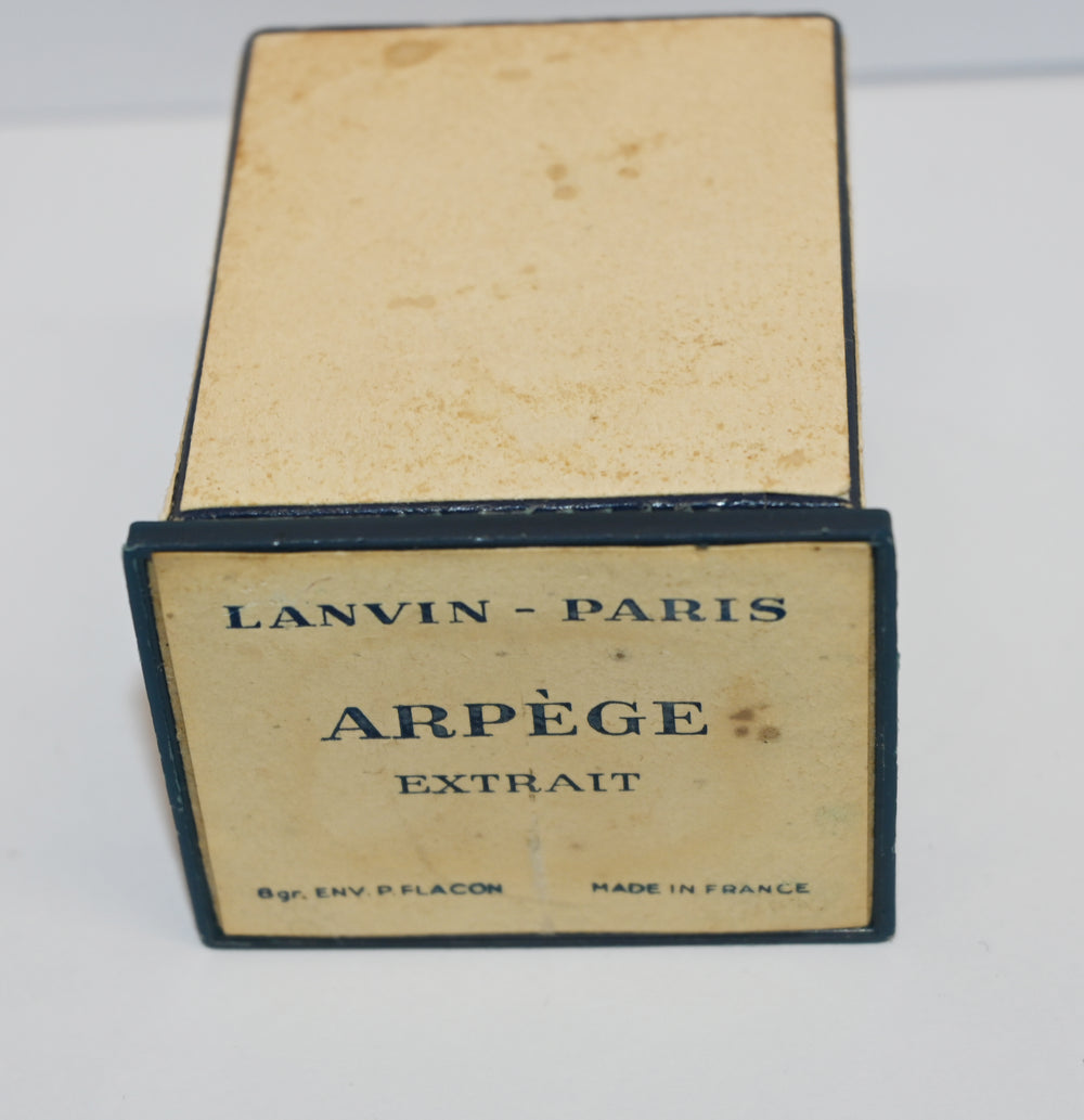 Vintage Lanvin Paris Arpège Extrait box on a white background