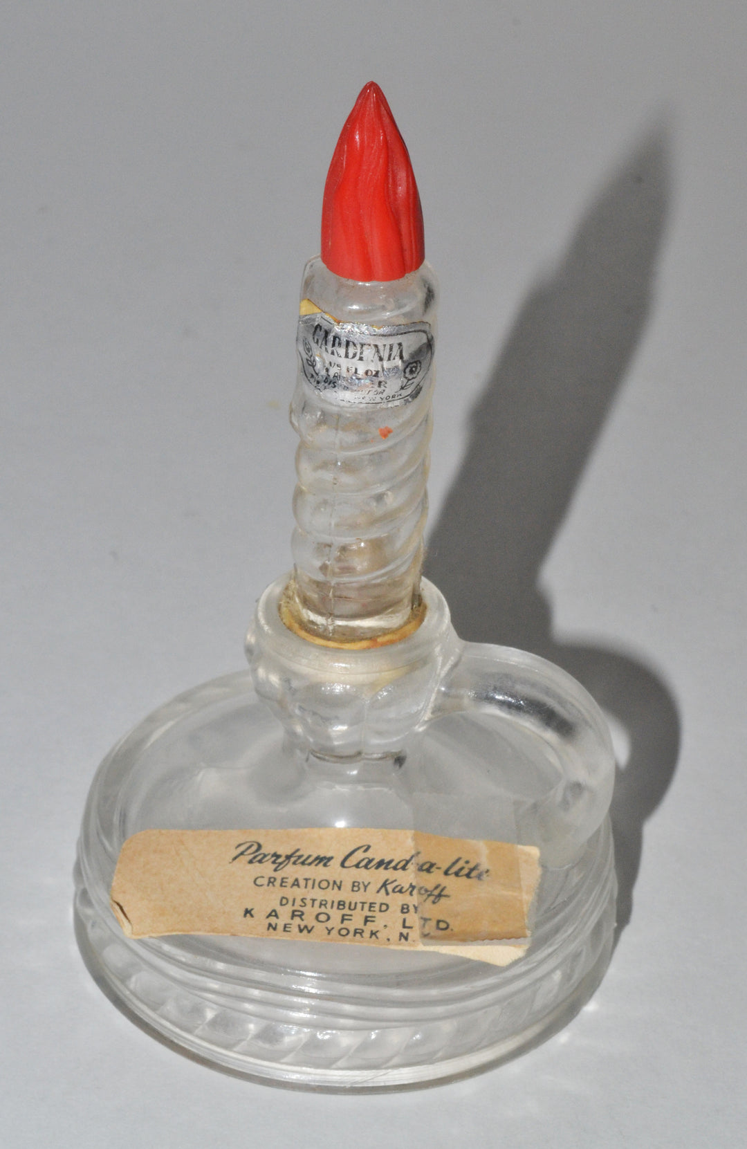 Vintage Cand-a-lite Gardenia Perfume Bottle By Karoff