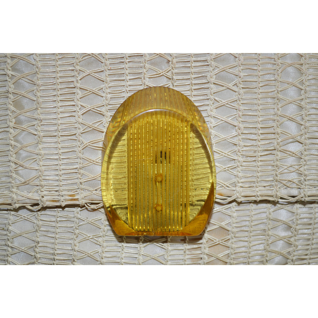 Vintage Bakelite Clasp Straw Purse By Mam'Selle