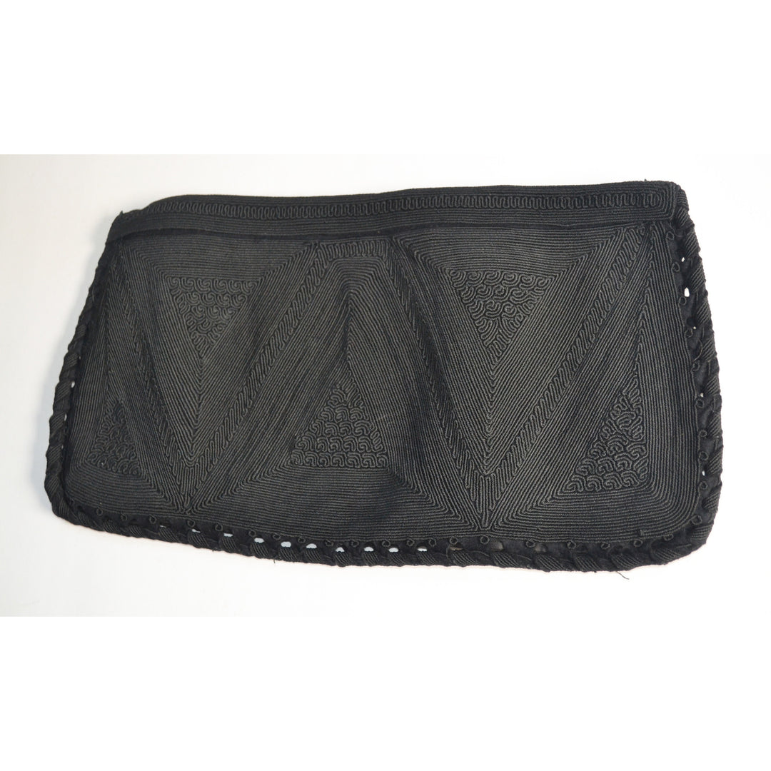 Vintage Black Clutch Purse By Corde