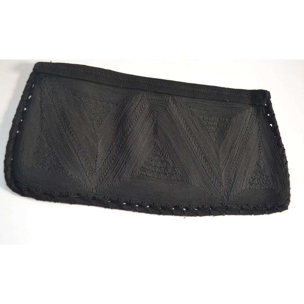 Vintage Black Clutch Purse By Corde