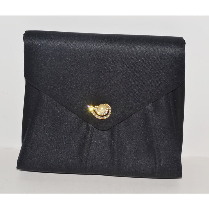 Vintage Satin Jeweled Evening Purse By Delill