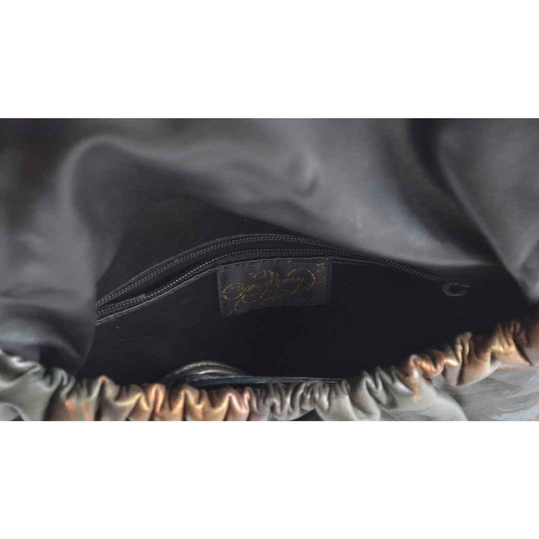 Vintage Handpainted Purse By 80's Fancy Nancy - 1980's