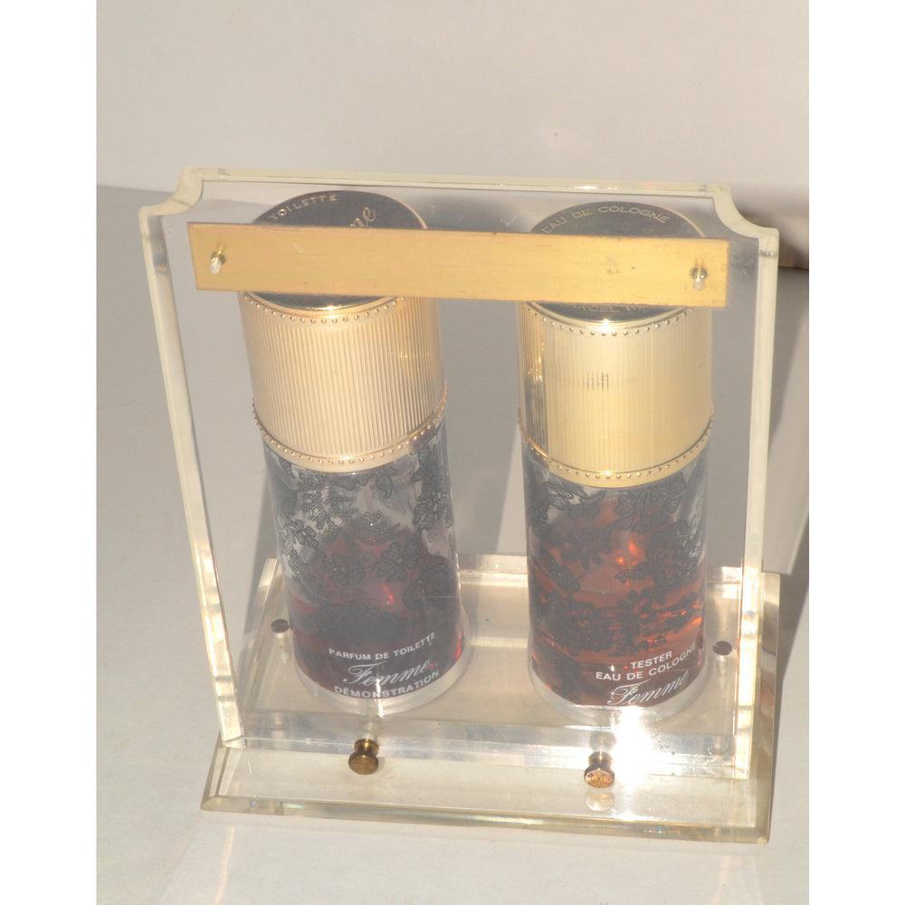 Vintage Femme Perfume Display Set By Marcel Rochas