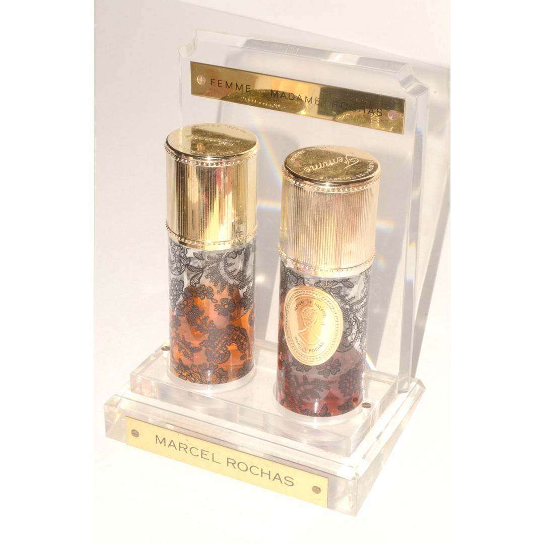 Vintage Femme Perfume Display Set By Marcel Rochas