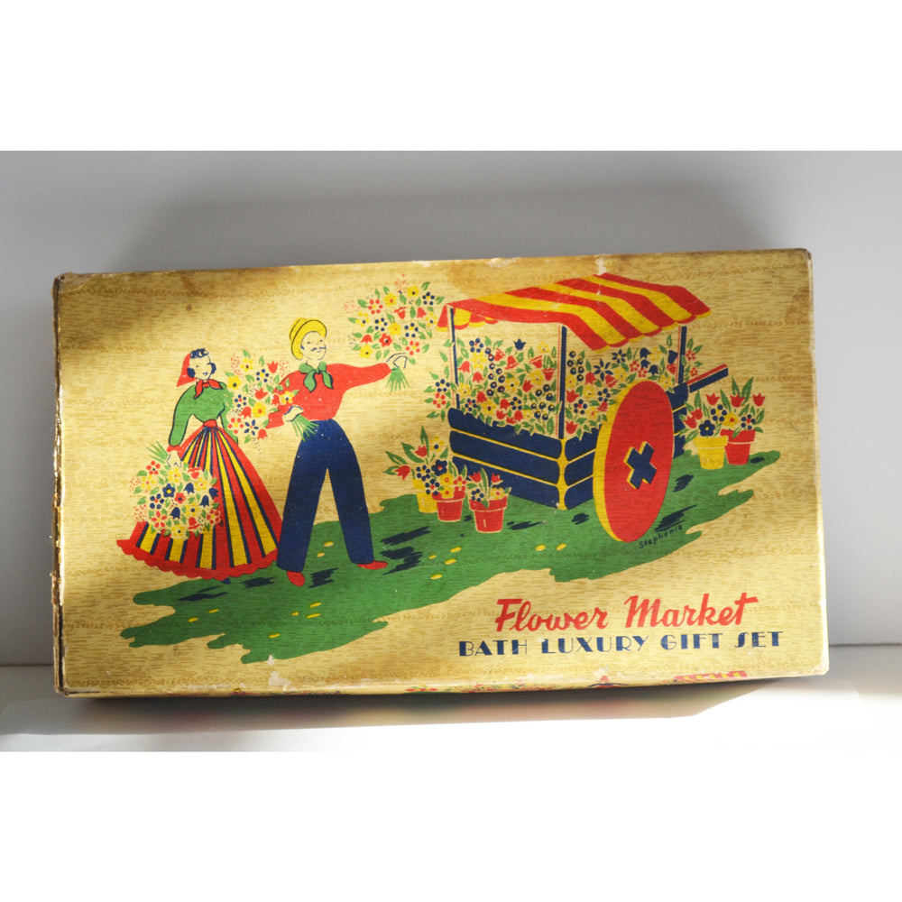 Vintage Flower Market Bath Luxury Gift Set By Lander