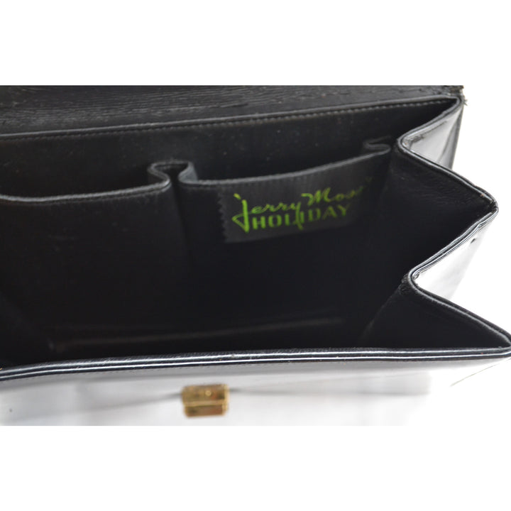 Vintage Black Patent Purse By Jerry Moss Holiday
