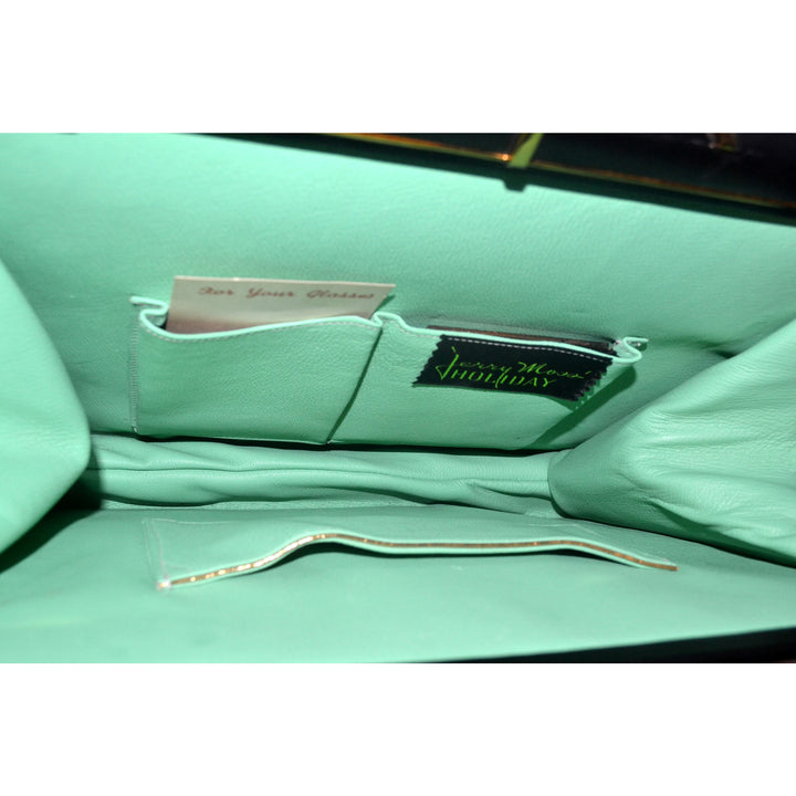 Vintage Black Leather Purse By Jerry Moss Holiday