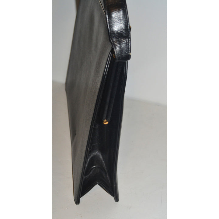 Vintage Black Leather Purse By Jerry Moss Holiday