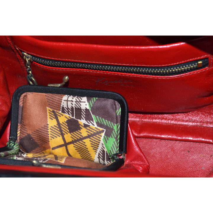 Vintage Black Leather Purse By Kessler