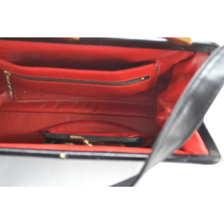 Vintage Black Leather Purse By Kessler