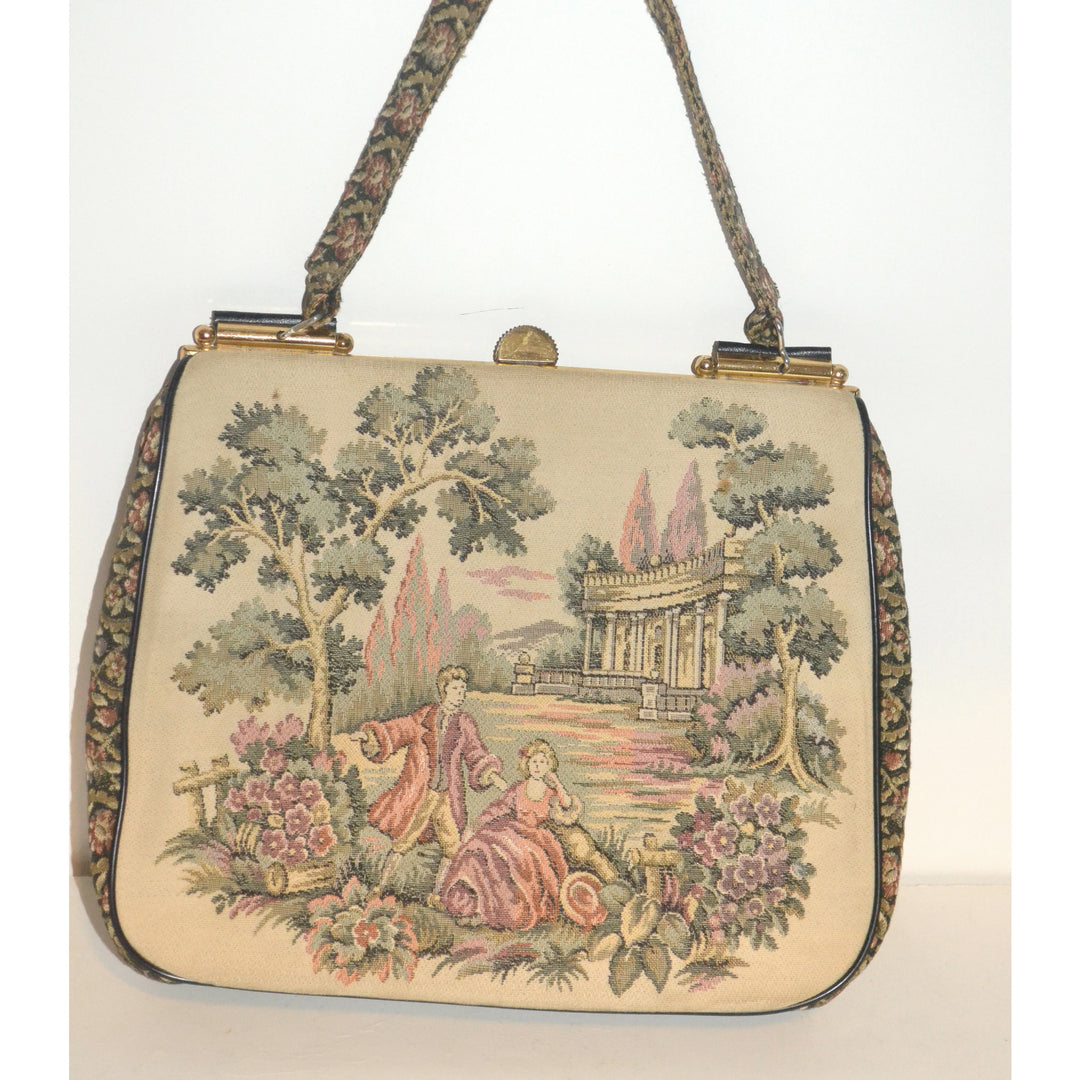Vintage Italian Tapestry Purse By La Marquise
