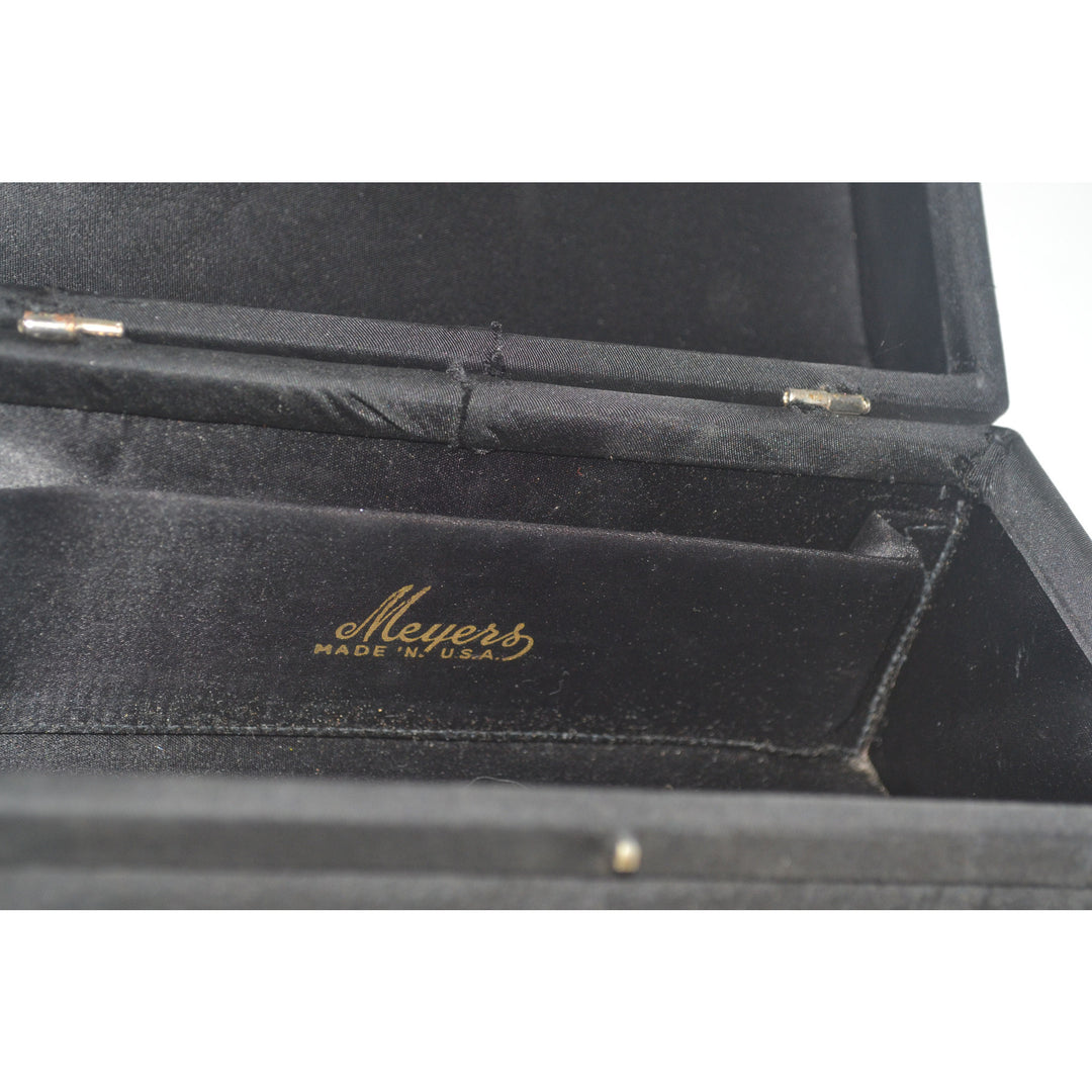 Vintage Rhinestone Pillbox Purse By Meyers