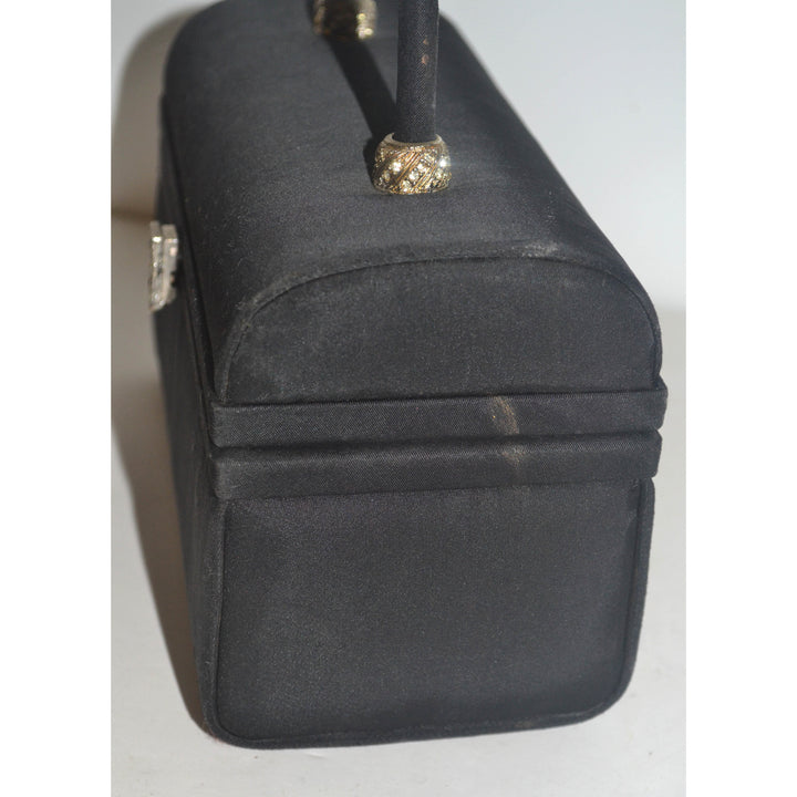 Vintage Rhinestone Pillbox Purse By Meyers
