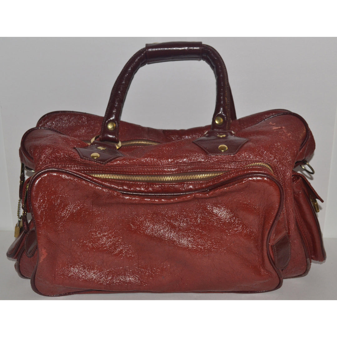 Vintage Burgundy Travel Bag By Monarch Luggage