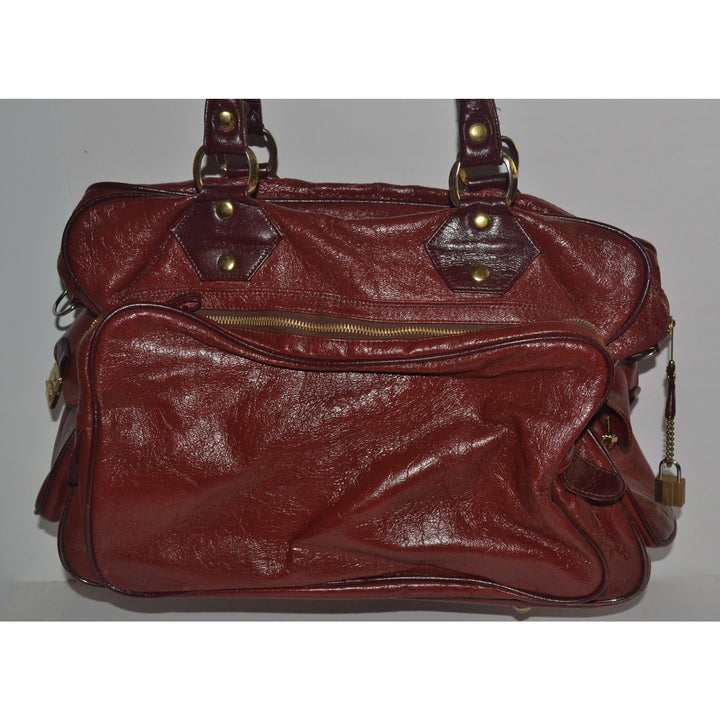 Vintage Burgundy Travel Bag By Monarch Luggage