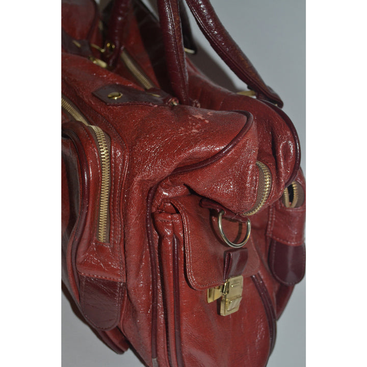 Vintage Burgundy Travel Bag By Monarch Luggage