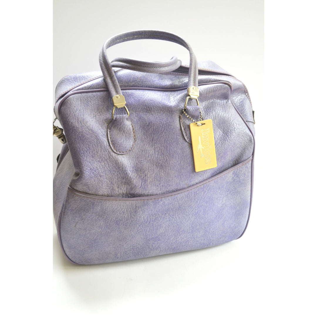 Vintage Purple Carry-All Travel Bag By Invicta