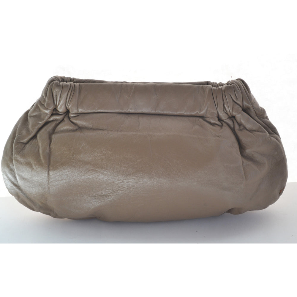 Vintage Brown Reptile & Patch Leather Purse By Margolin