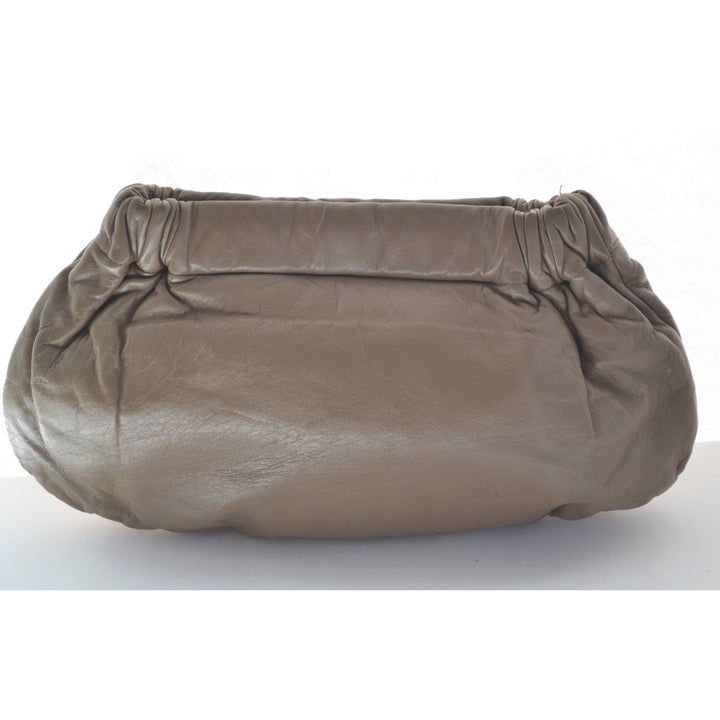 Vintage Brown Reptile & Patch Leather Purse By Margolin