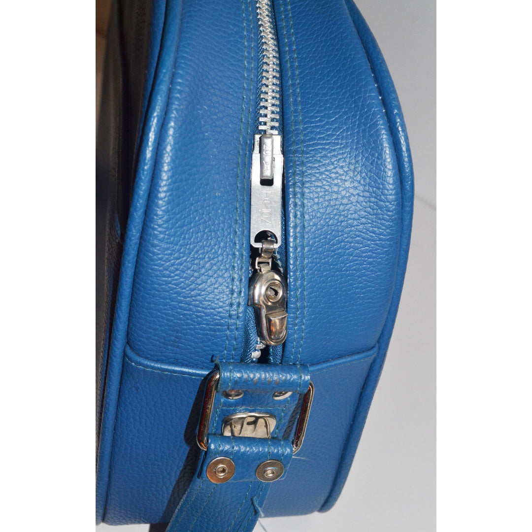 Vintage Blue Saturn II Travel Luggage By Samsonite