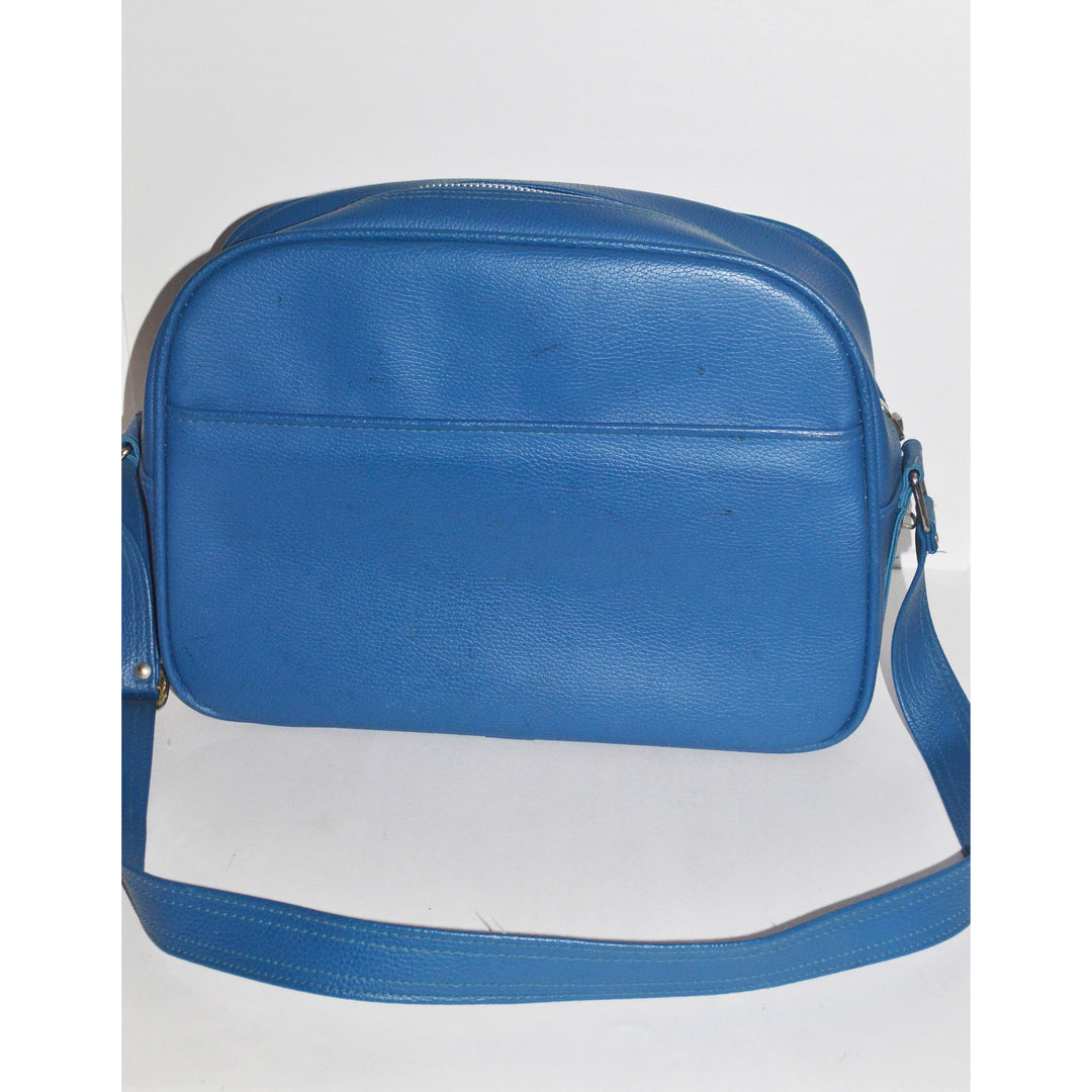 Vintage Blue Saturn II Travel Luggage By Samsonite