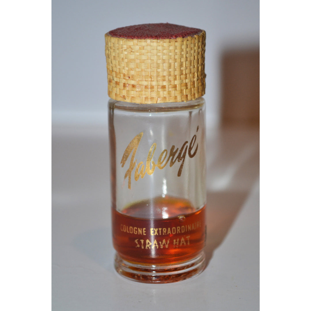 Vintage Straw Hat Cologne By Faberge