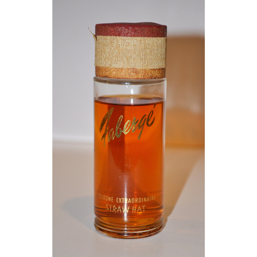 Vintage Straw Hat Cologne By Faberge