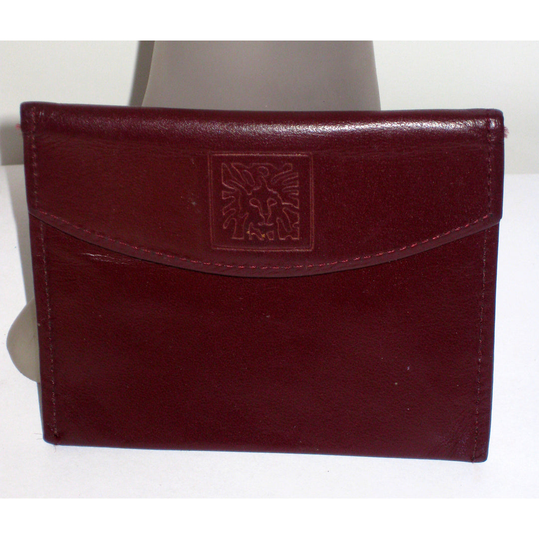 Vintage Leather Coin Wallet By Anne Klein