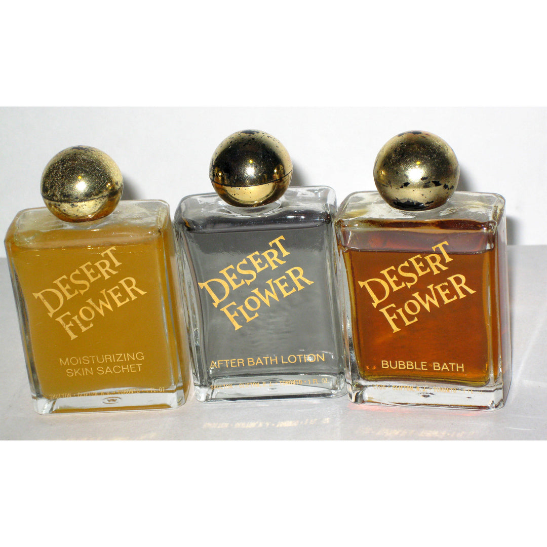 Vintage Desert Flower Bath Trio By Shulton