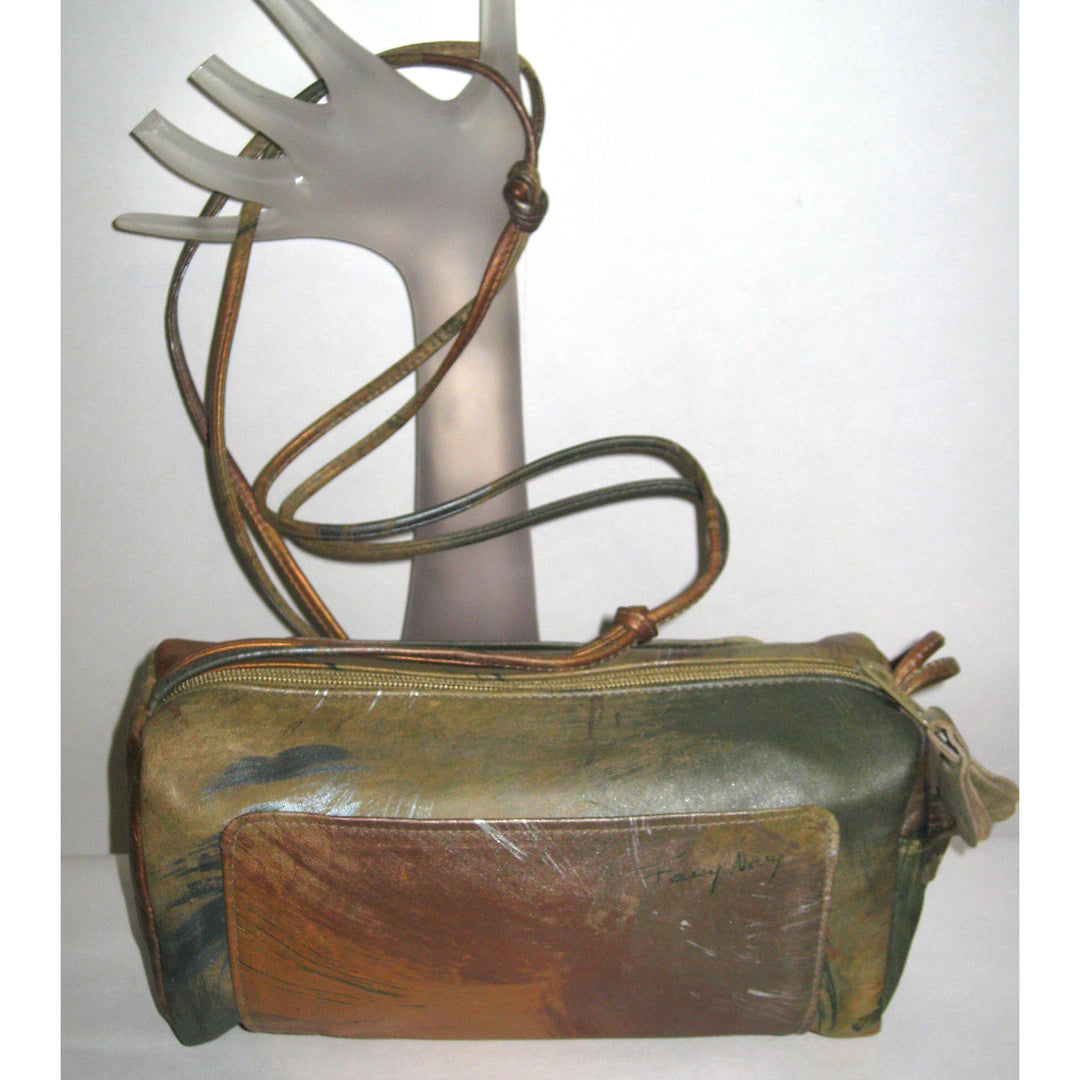 Vintage Mulit-Colored Horizon Shoulder Purse By Fancy Nancy