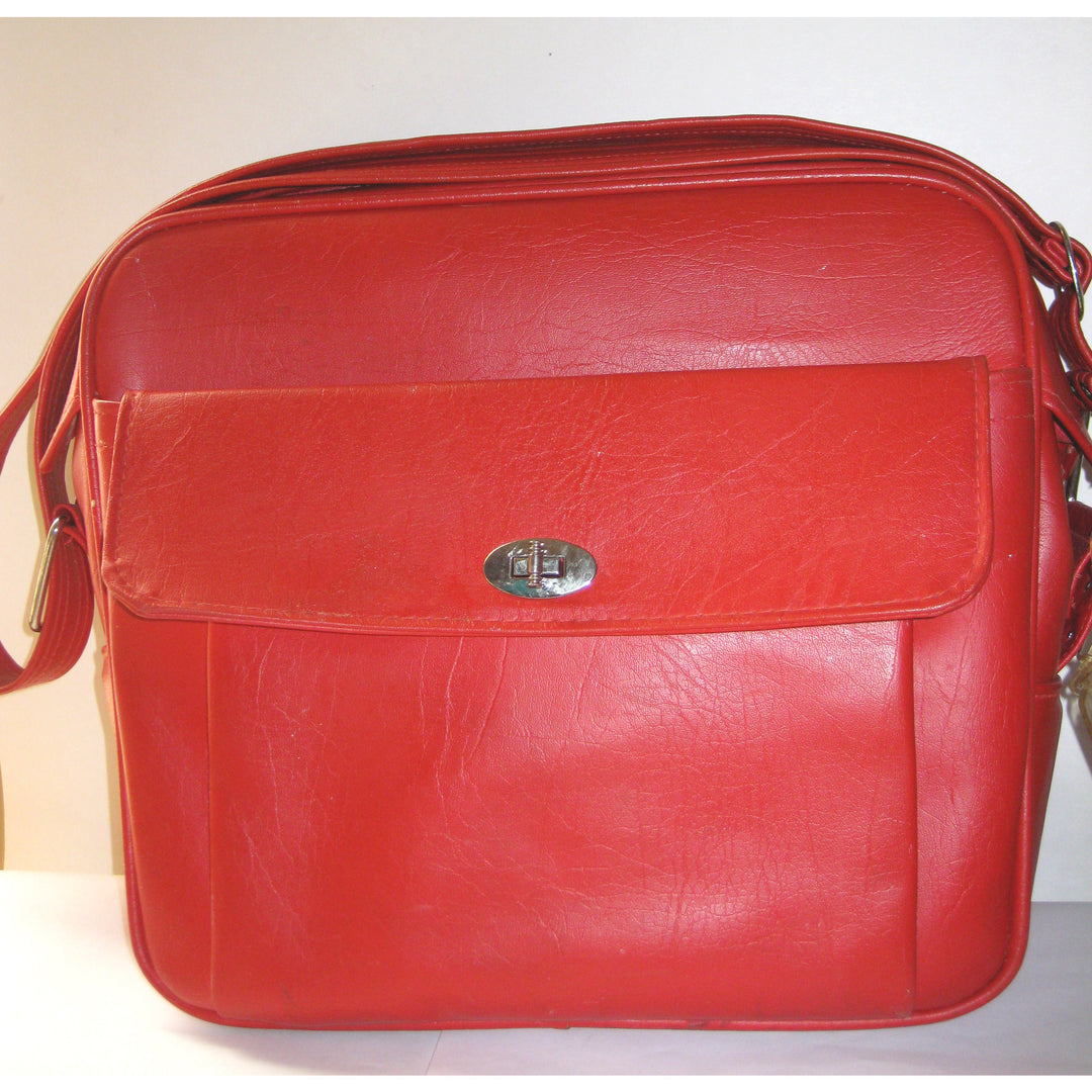 Vintage Red Courier Travelbag By Samsonite