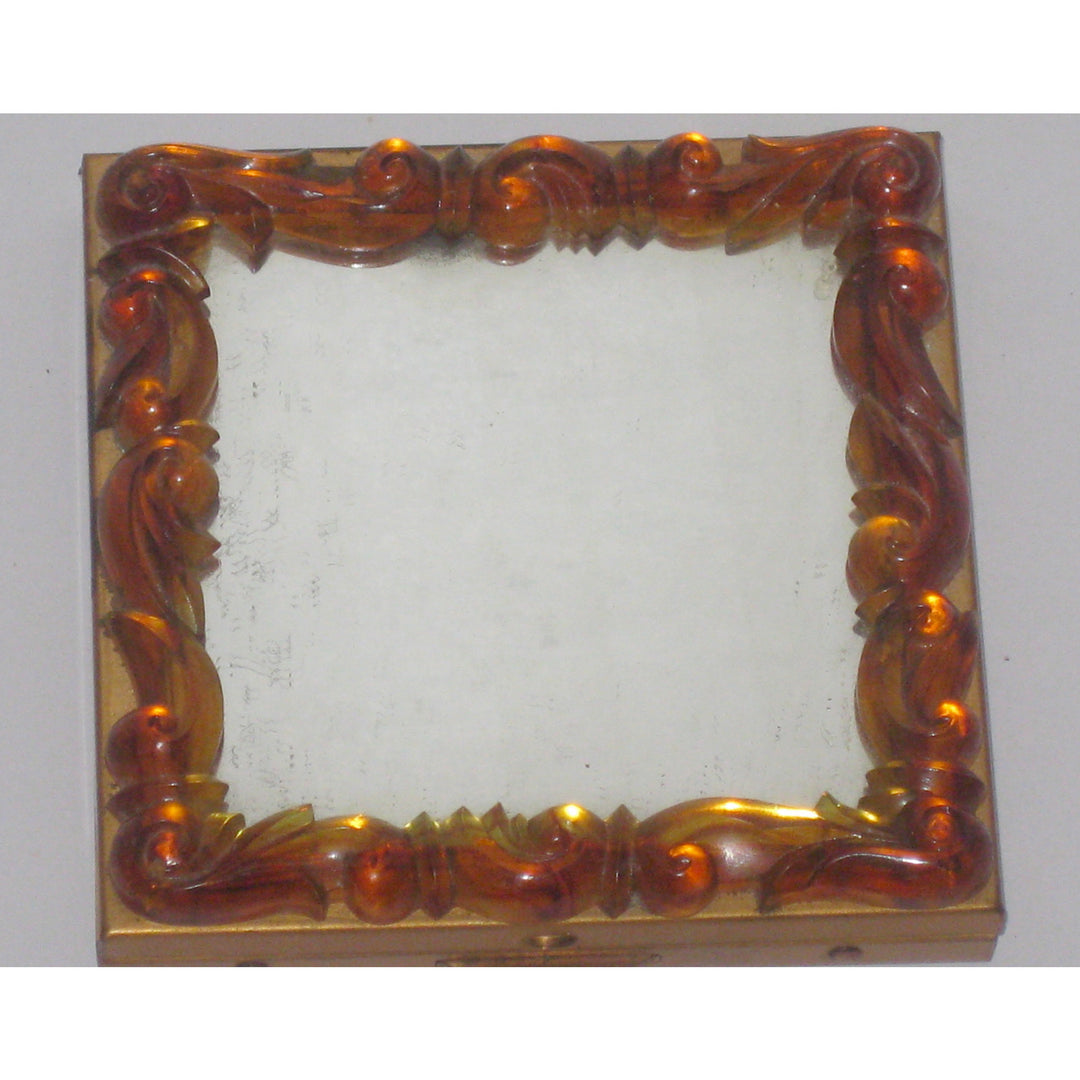 Vintage Bakelite Mirrored Compact By Rho-Jan