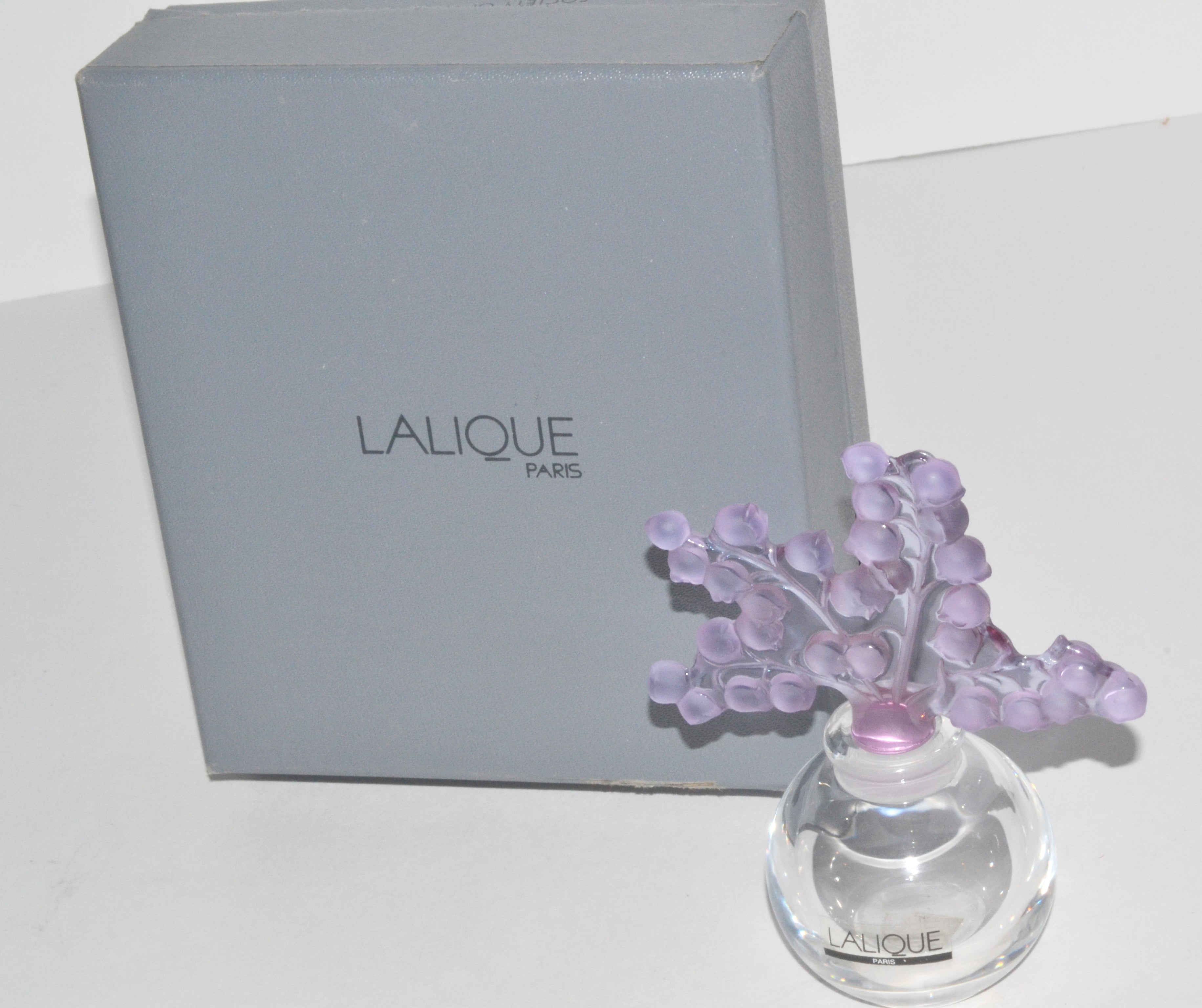 Lalique Clairefontaine Perfume Bottle Purple Lily Of The Valley
