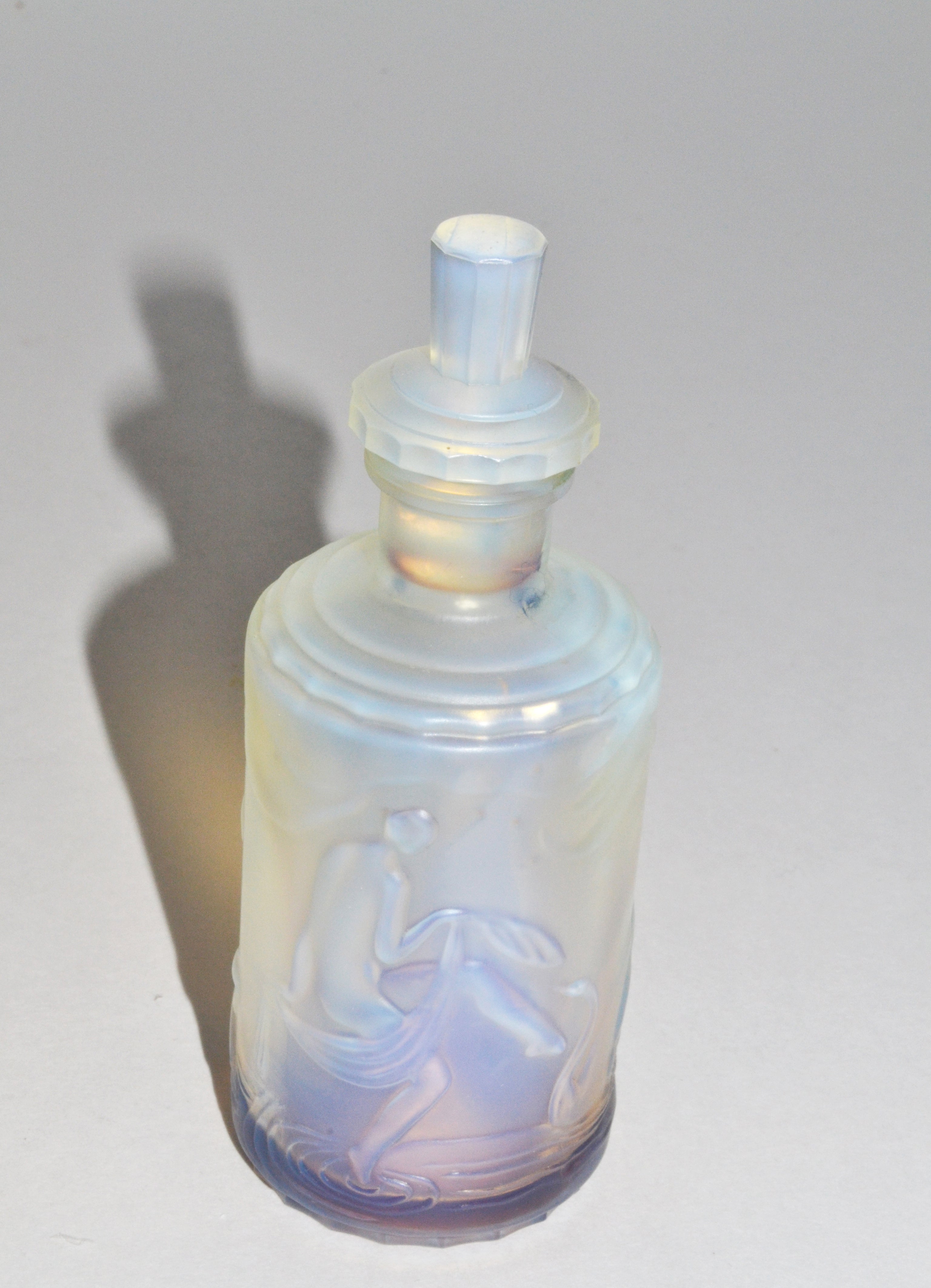 SABINO NUDE factory OPALESCENT GLASS PERFUME BOTTLE