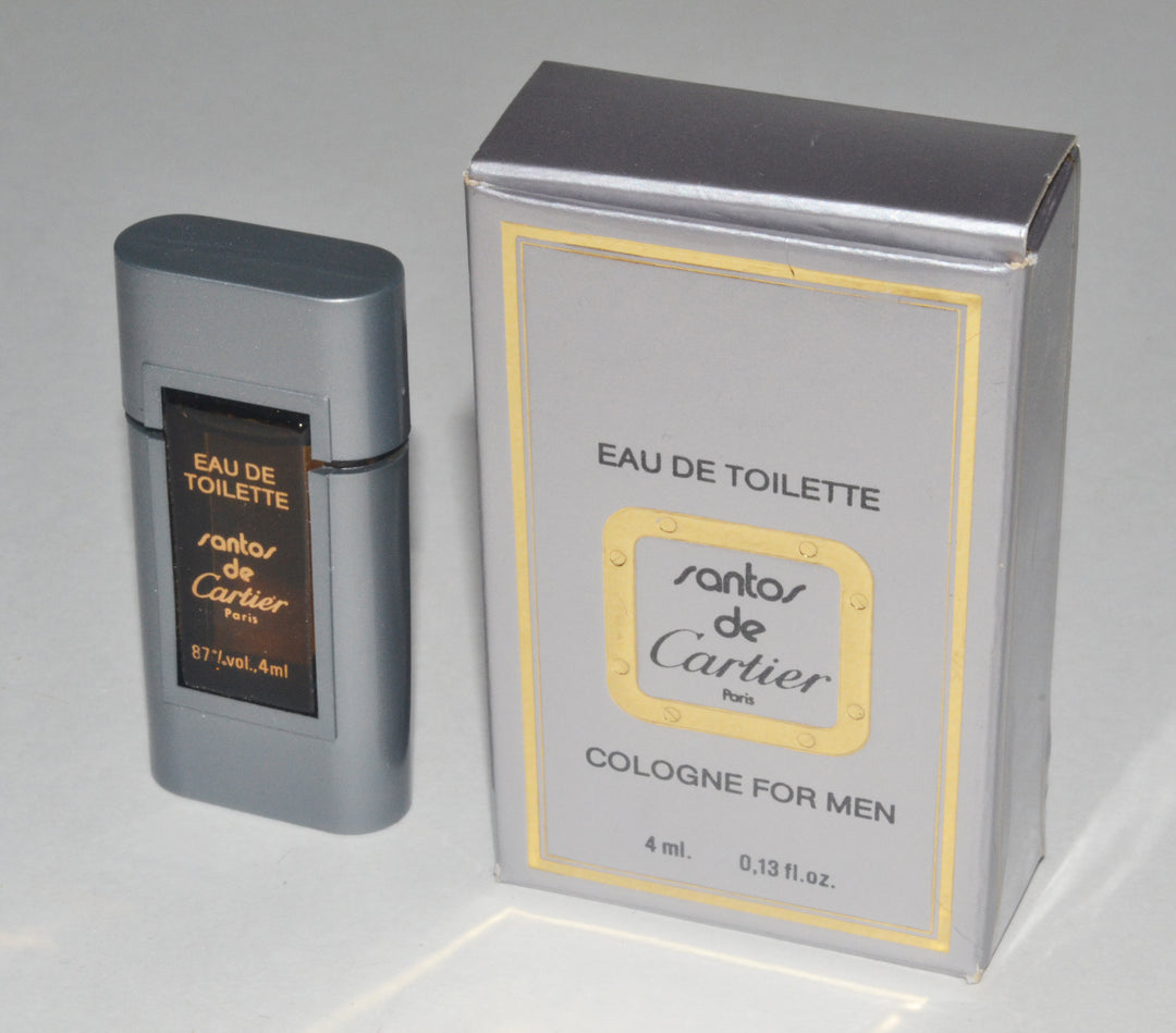 Vintage Santos de Cartier Eau De Toilette Mini By Cartier