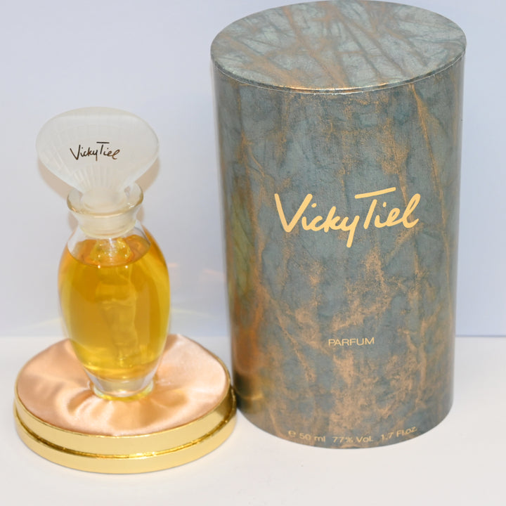 Originale by Vicky Tiel parfum bottle with crystal figural stopper