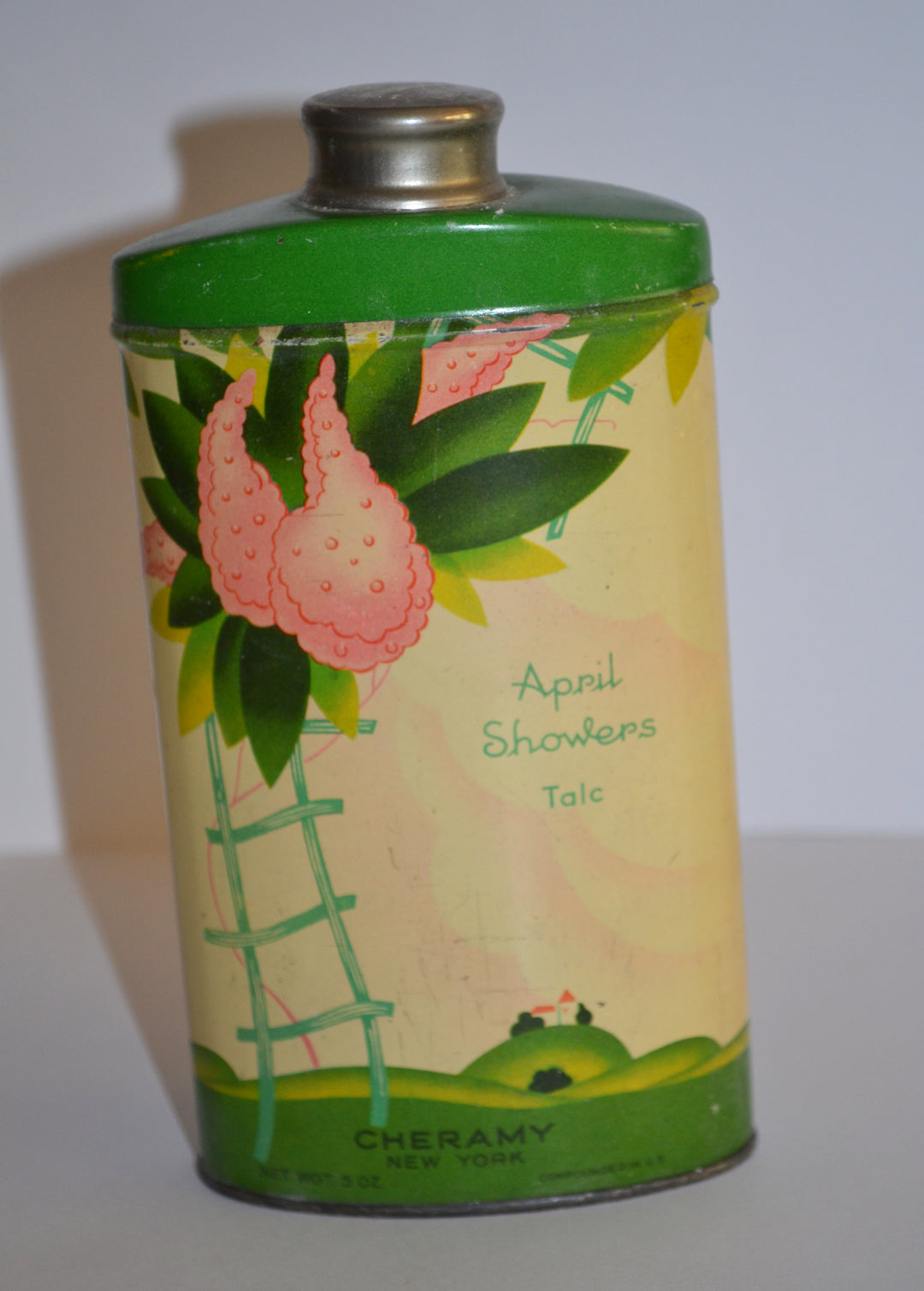 Vintage April Showers Talc By Cheramy