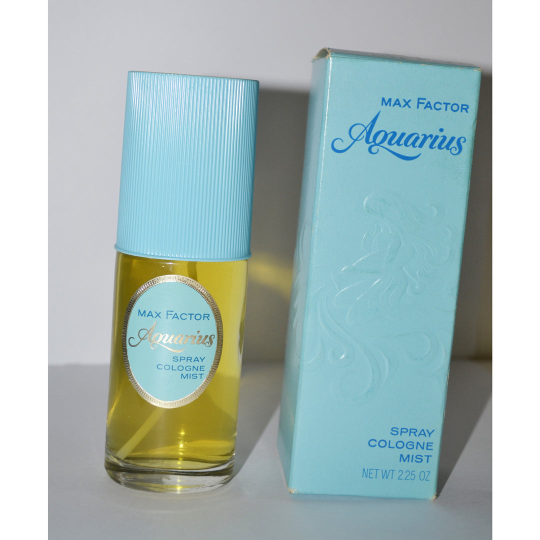 Vintage Aquarius Cologne Spray By Max Factor