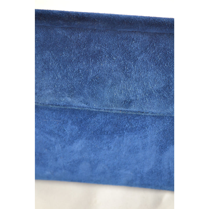 Vintage Royal Blue Suede Purse