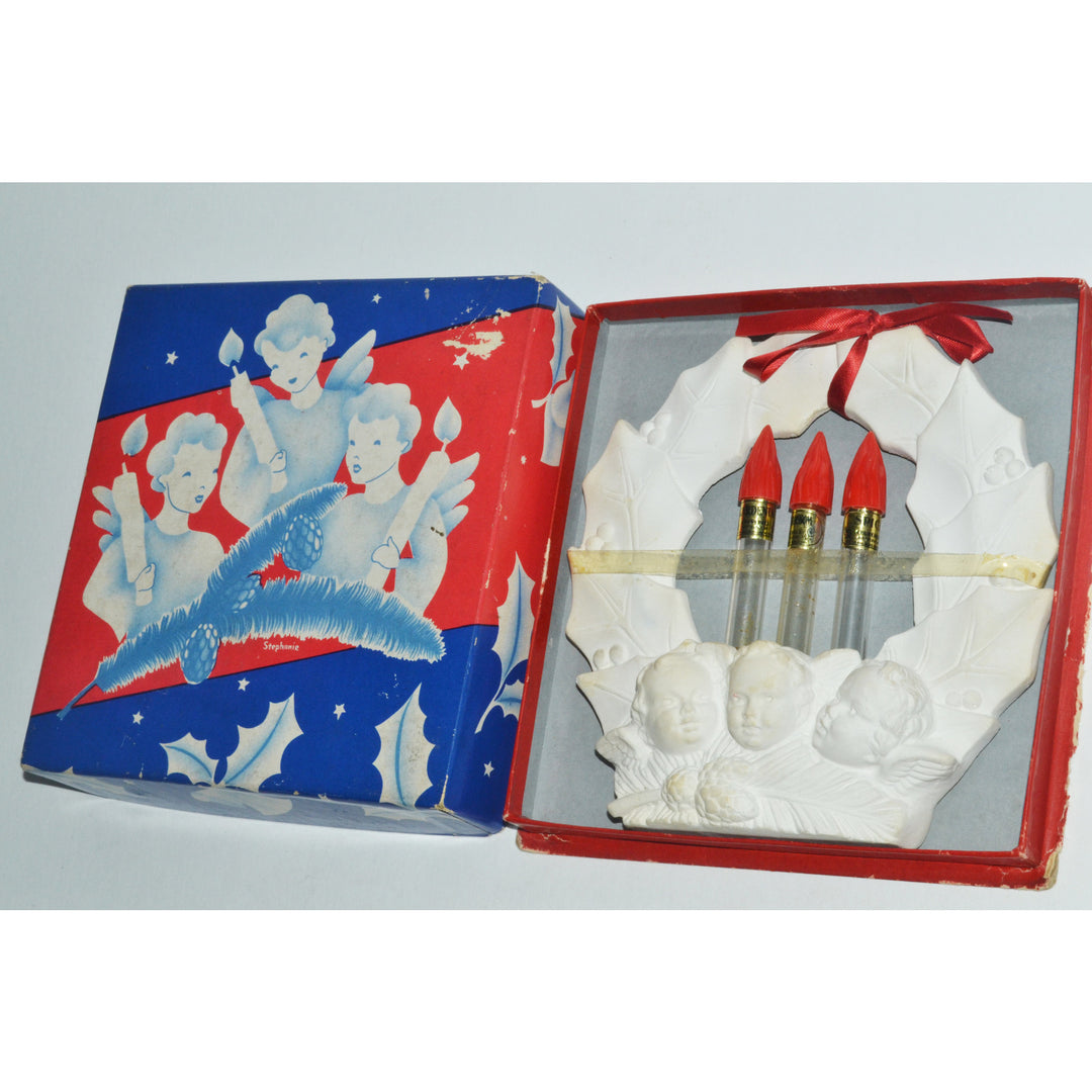 Vintage Holiday Wreath Perfume Set By Churchhill