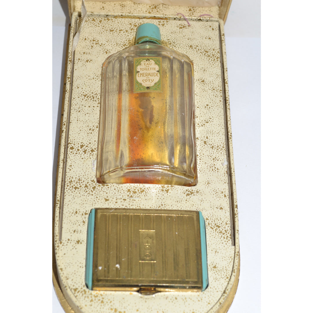 Vintage Emeraude Eau De Toilette & Compact By Coty