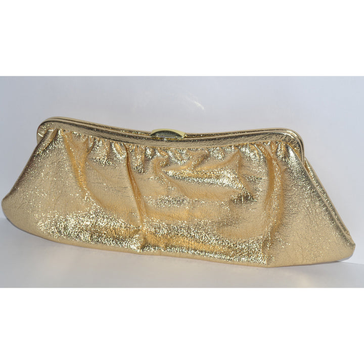 Vintage Gold Lame Clutch Purse