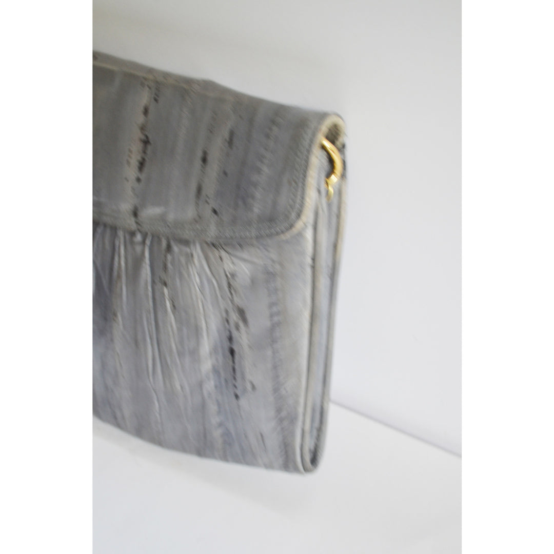 Vintage Speckled Grey Eel Skin Purse