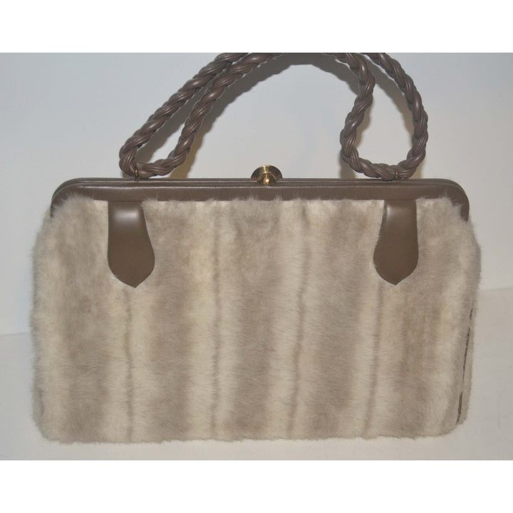 Vintage Faux Fur Purse By Happy Landing 