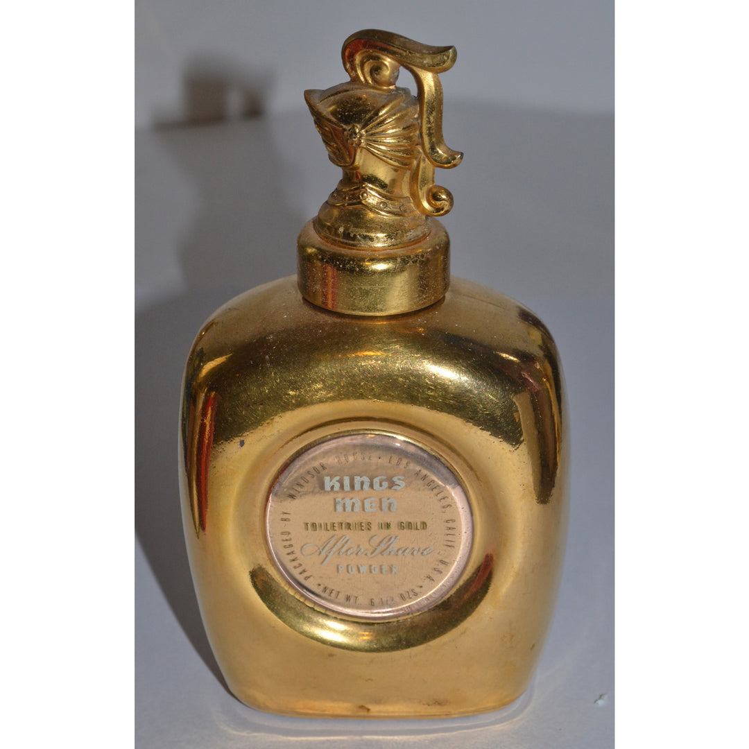 Vintage King's Men After Shave 23K Gold Plated Powder