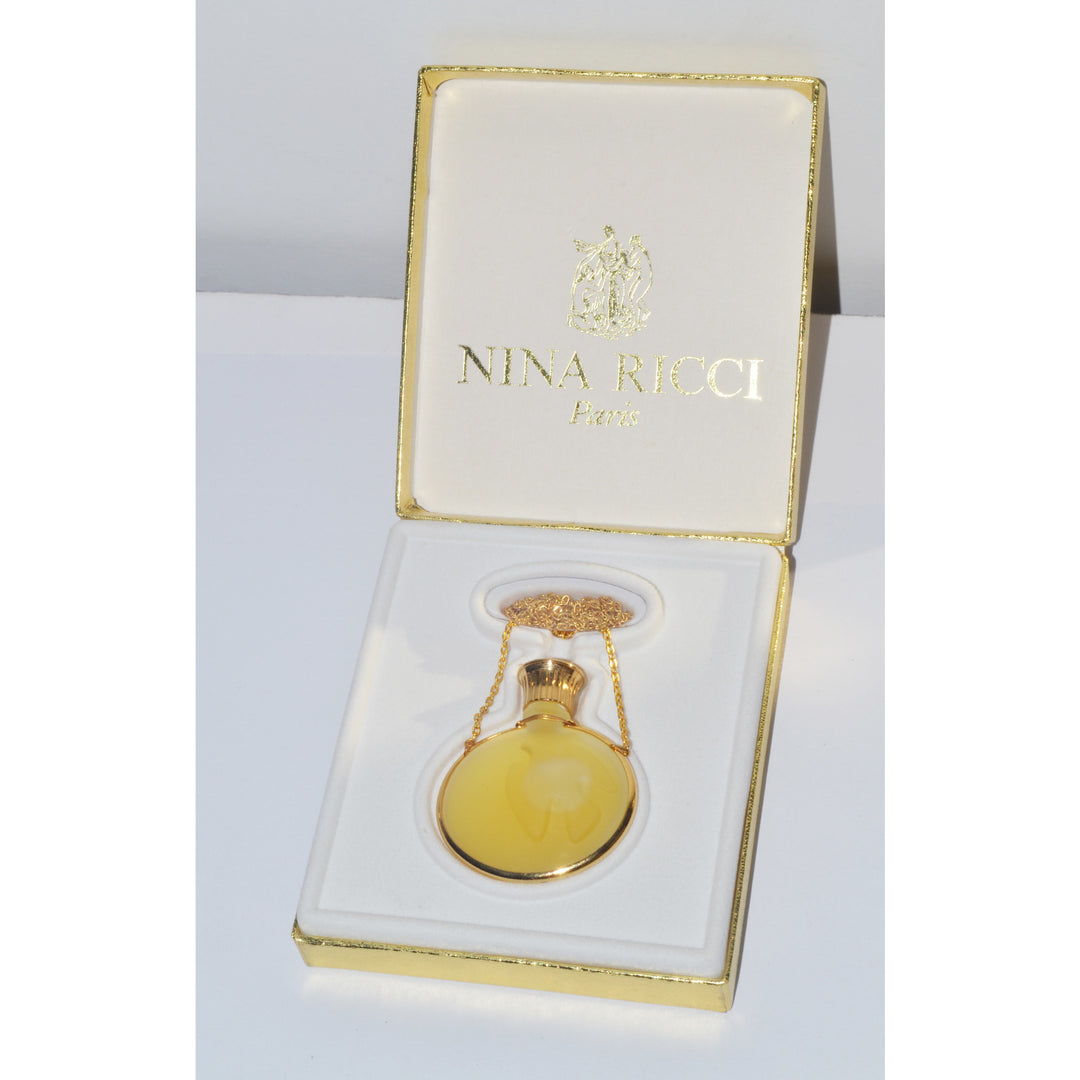 Vintage L’Air du Temps Parfum Lalique Pendant By Nina Ricci 