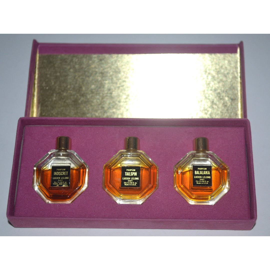 Vintage Lucien Lelong Parfum Trio