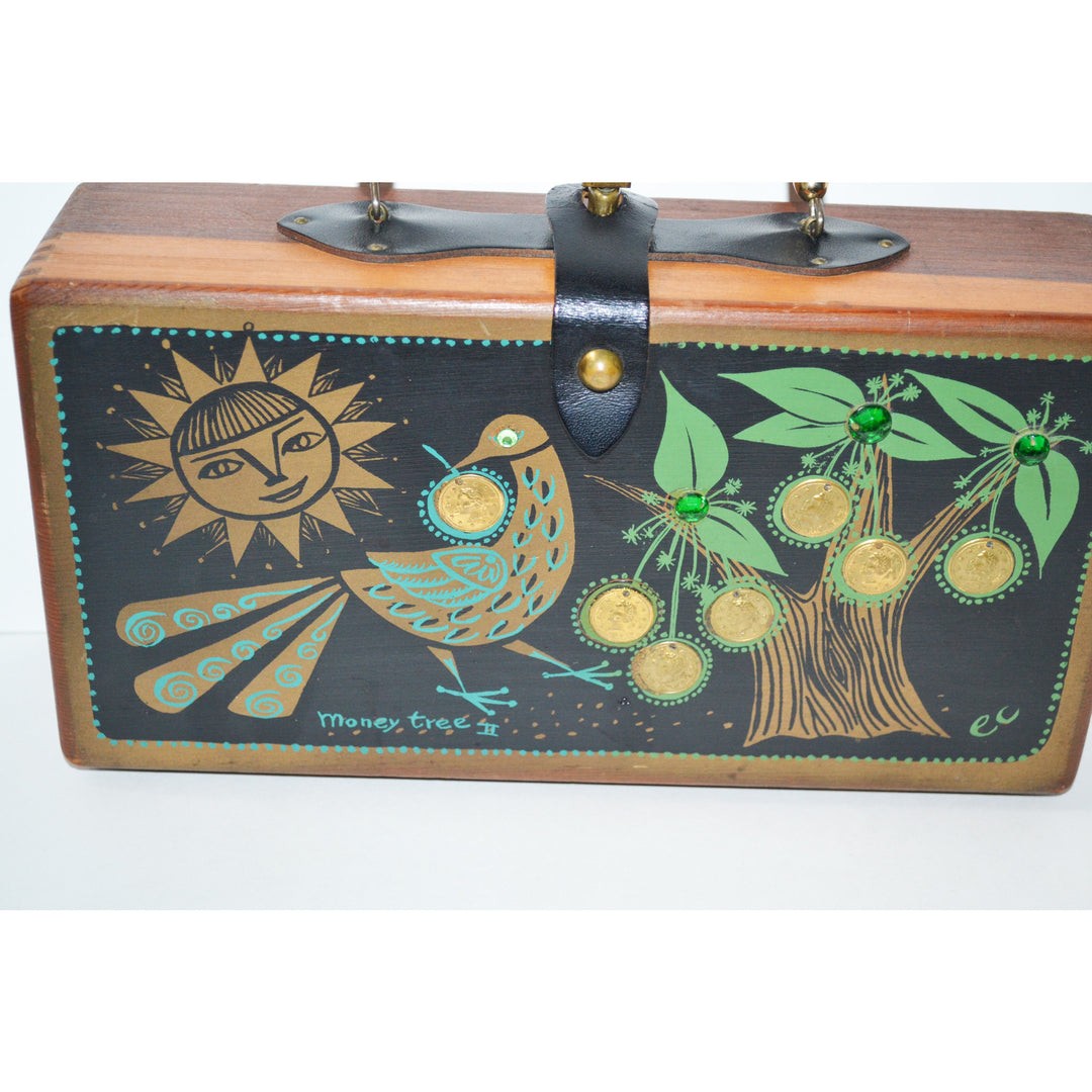 money tree money box Vintage Money Tree II Wooden Box Purse By Enid Collins – Quirky Finds