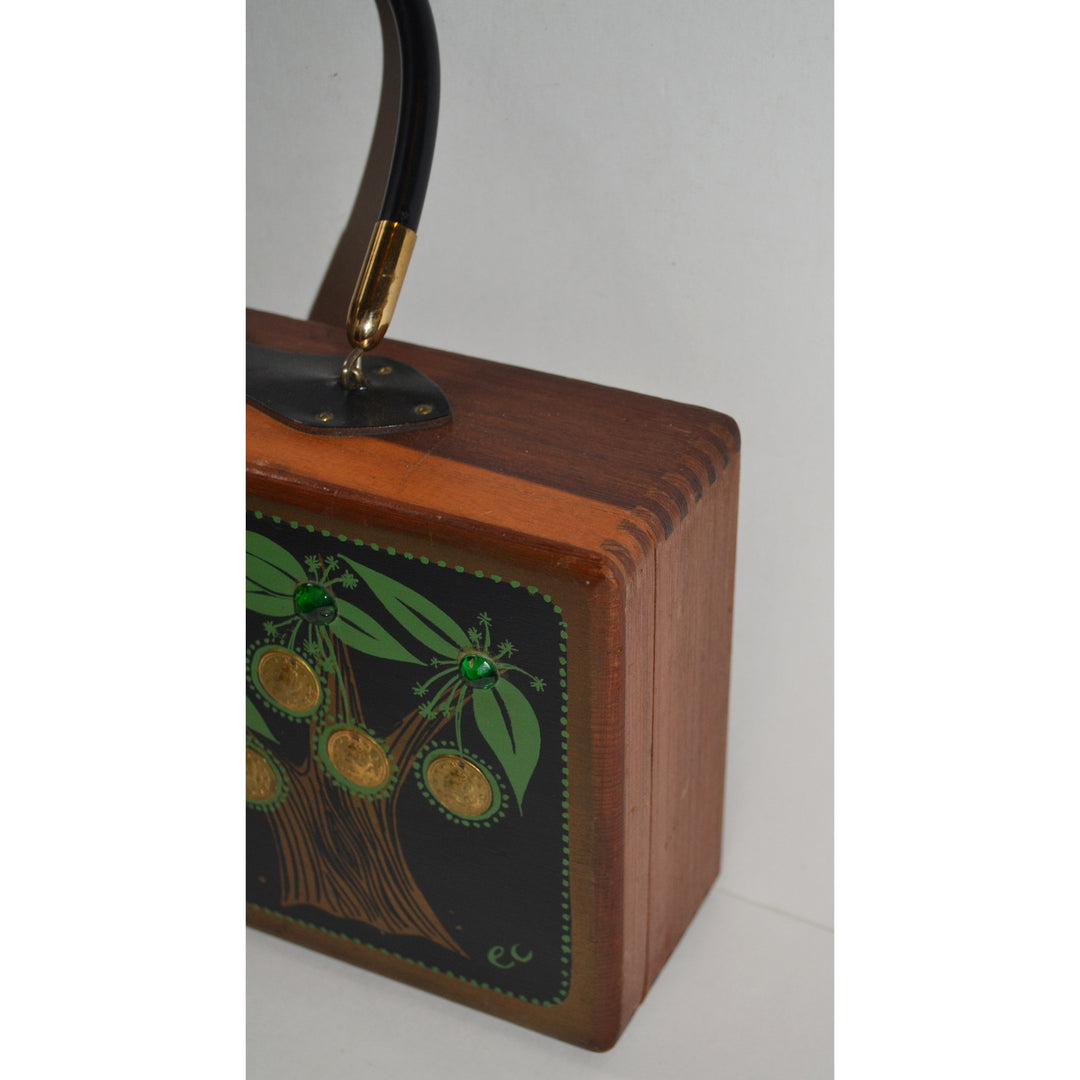 enid collins money tree purse Vintage Money Tree II Wooden Box Purse By Enid Collins – Quirky Finds